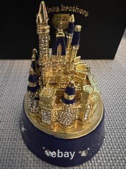 Disney Parks Arribas 50th Anniversary Cinderella Castle Jeweled Trinket Box New
