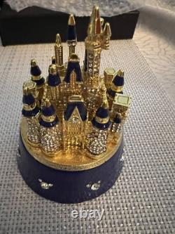 Disney Parks Arribas 50th Anniversary Cinderella Castle Jeweled Trinket Box New