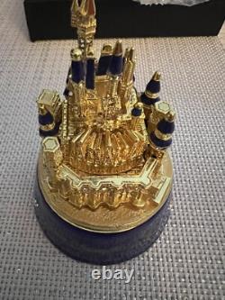 Disney Parks Arribas 50th Anniversary Cinderella Castle Jeweled Trinket Box New