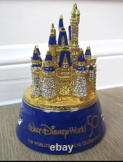 Disney Parks Arribas Brothers 50th Anniversary Castle Trinket Box-NEW