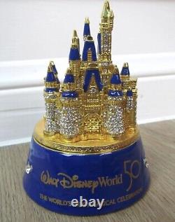 Disney Parks Arribas Brothers 50th Anniversary Castle Trinket Box-NEW