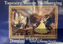 Disney Parks Beauty N Beast And 50th Anniversary Tapestry Wall Hanging Throw Set