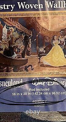 Disney Parks Beauty N Beast And 50th Anniversary Tapestry Wall Hanging Throw Set