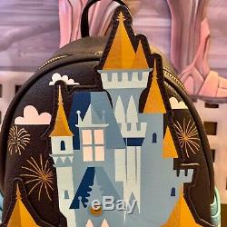 Disney Parks Cinderella Castle Fantasyland Mini Loungefly Backpack NWT