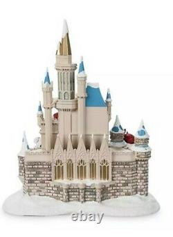 Disney Parks Cinderella Castle Figurine Figure Christmas Holiday Mickey NEW
