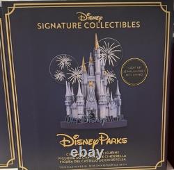 Disney Parks Cinderella Castle Figurine Light Up Signature Collection Mickey