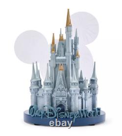 Disney Parks Cinderella Castle Light-Up Figurine Walt Disney World New W Box
