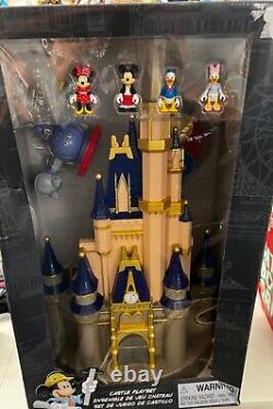 Disney Parks Cinderella Castle Playset 23 Fireworks Lights Sounds New video