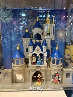 Disney Parks Cinderella Castle Playset Lights, Fireworks Show, Sounds&Music NIB