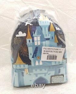 Disney Parks Disneyland Cinderella Castle Loungefly Mini Backpack Bag NWT Rare