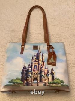 Disney Parks Dooney Bourke 2021 50th Anniversary Cinderella Castle tote bag New