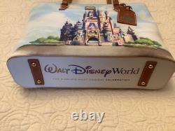 Disney Parks Dooney Bourke 2021 50th Anniversary Cinderella Castle tote bag New