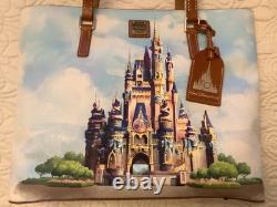 Disney Parks Dooney Bourke 2021 50th Anniversary Cinderella Castle tote bag New