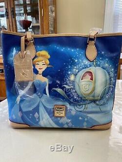 Disney Parks Dooney & Bourke Cinderella Dream Big Princess Shopper Tote-NEW