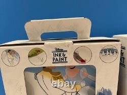 Disney Parks Ink & Paint 8, 3 sets Ceramic Cinderella Peter Pan NEW