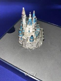 Disney Parks Jeweled Cinderella Castle by Arribas Swarovski Crystals Figure New