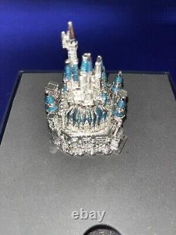 Disney Parks Jeweled Cinderella Castle by Arribas Swarovski Crystals Figure New