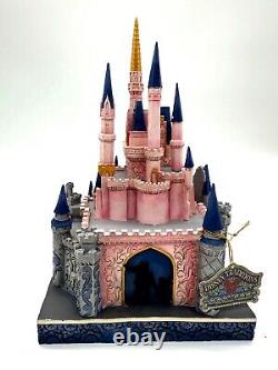 Disney Parks Jim Shore Cinderella Castle WDW 50th Anniversary Partners Statue