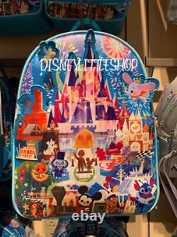 Disney Parks Joey Chou Park Icons Cinderella Castle Backpack Bag Loungefly NEW