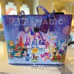 Disney Parks Joey Chou Park Icons Cinderella Castle Tote Bag Dooney & Bourke NEW