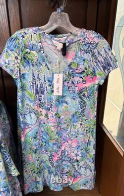 Disney Parks Lilly Pulitzer Disney Cinderella 2025 V-Neck Dress XL New