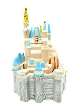 Disney Parks Magic Kingdom Cinderella Castle Ceramic Cookie Jar New