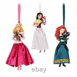 Disney Parks Store Disney Princess Sketchbook 10 Ornament Set Cinderella Aurora