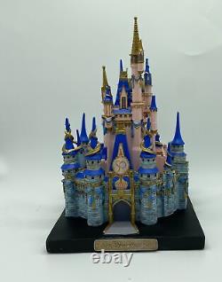 Disney Parks WDW 50th Anniversary 3D Castle Figure Resin Figurine Statue New