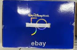 Disney Parks World 50th Anniversary Cinderella Castle Playset 23 Lights Up New