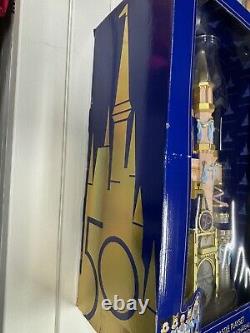 Disney Parks World 50th Anniversary Cinderella Castle Playset 23 Lights Up New