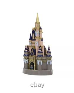 Disney Parks World 50th Anniversary Cinderella Castle Playset 23 Lights Up New