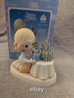 Disney Precious Moments CINDERELLA & CASTLE A World of My Own Figurine NEW