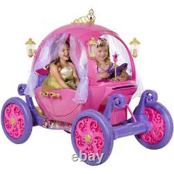 Disney Princess 24 Volt Electric Cinderella Carriage Ride-On Car for Girls NEW