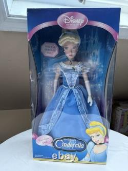Disney Princess Brass Key Porcelain Doll Cinderella New In Box Mint 18