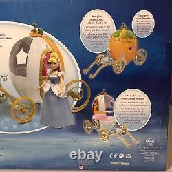 Disney Princess Cinderella 12 Doll & 16 Carriage Pumpkin Coach And 12horse