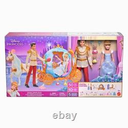Disney Princess Cinderella Gift Set Carriage Horse Doll Playset Toys for Girls