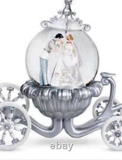 Disney Princess Cinderella Pumpkin carriage Snow globe dome Figure NEW