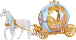 Disney Princess Cinderella Rolling Carriage & Horse with Brushable Mane & Tail