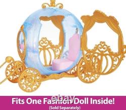 Disney Princess Cinderella Rolling Carriage & Horse with Brushable Mane & Tail