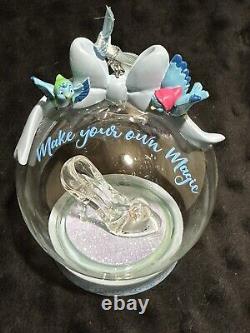 Disney Princess Cinderella Slipper Blown Glass Ornament Brand New