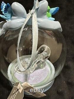 Disney Princess Cinderella Slipper Blown Glass Ornament Brand New