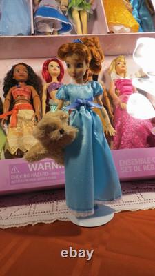 Disney Princess Classic Doll Collection Giftset 2021 Disney Store 12 Dolls+wendy