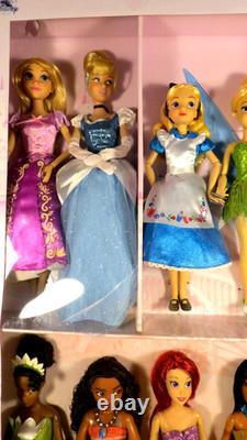Disney Princess Classic Doll Collection Giftset 2021 Disney Store 12 Dolls+wendy
