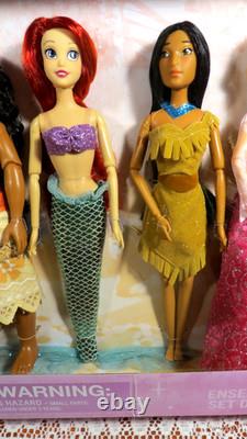 Disney Princess Classic Doll Collection Giftset 2021 Disney Store 12 Dolls+wendy