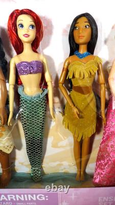Disney Princess Classic Doll Collection Giftset 2021 Disney Store 12 Dolls+wendy