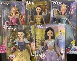 Disney Princess Lot Beauty and Beast Belle Cinderella Aurora Jasmine Snow White