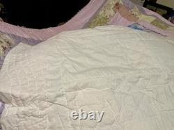 Disney Princess Patchwork Quilt Bedding Set Belle Cinderella Aurora Multicolor