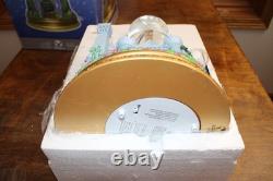 Disney Rotating Tinkerbell Cinderella Castle Double Snowglobe NEW