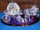 Disney Showcase Crystal World Ltd Ed Cinderella Carriage Coach W Jaq Gus MIB