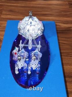 Disney Showcase Crystal World Ltd Ed Cinderella Carriage Coach W Jaq Gus MIB